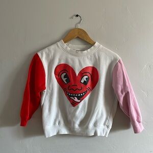 Cotton On Kids Sweatshirt Keith Haring size 9-10